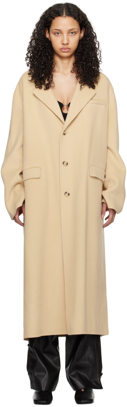 Nanushka best sale camel coat