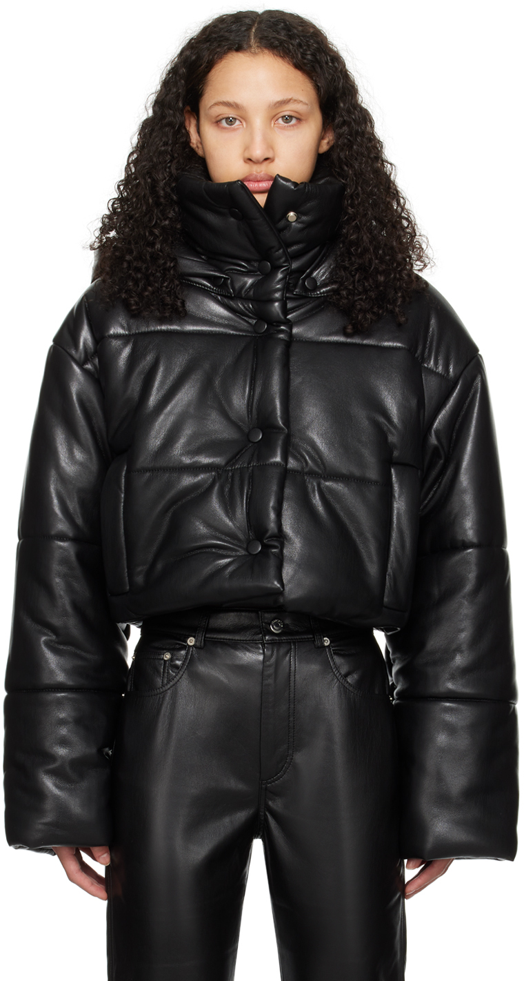Nanushka Black Aveline Vegan Leather Jacket