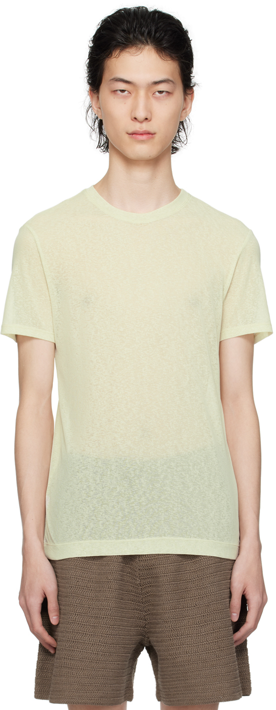 Shop Nanushka Off-white Jenno T-shirt In White Wax