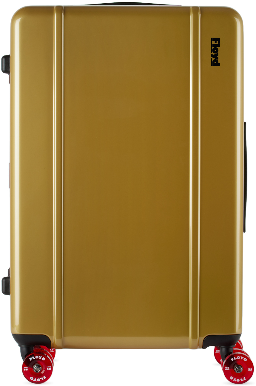 Floyd Gold Check-in Suitcase In  Gold