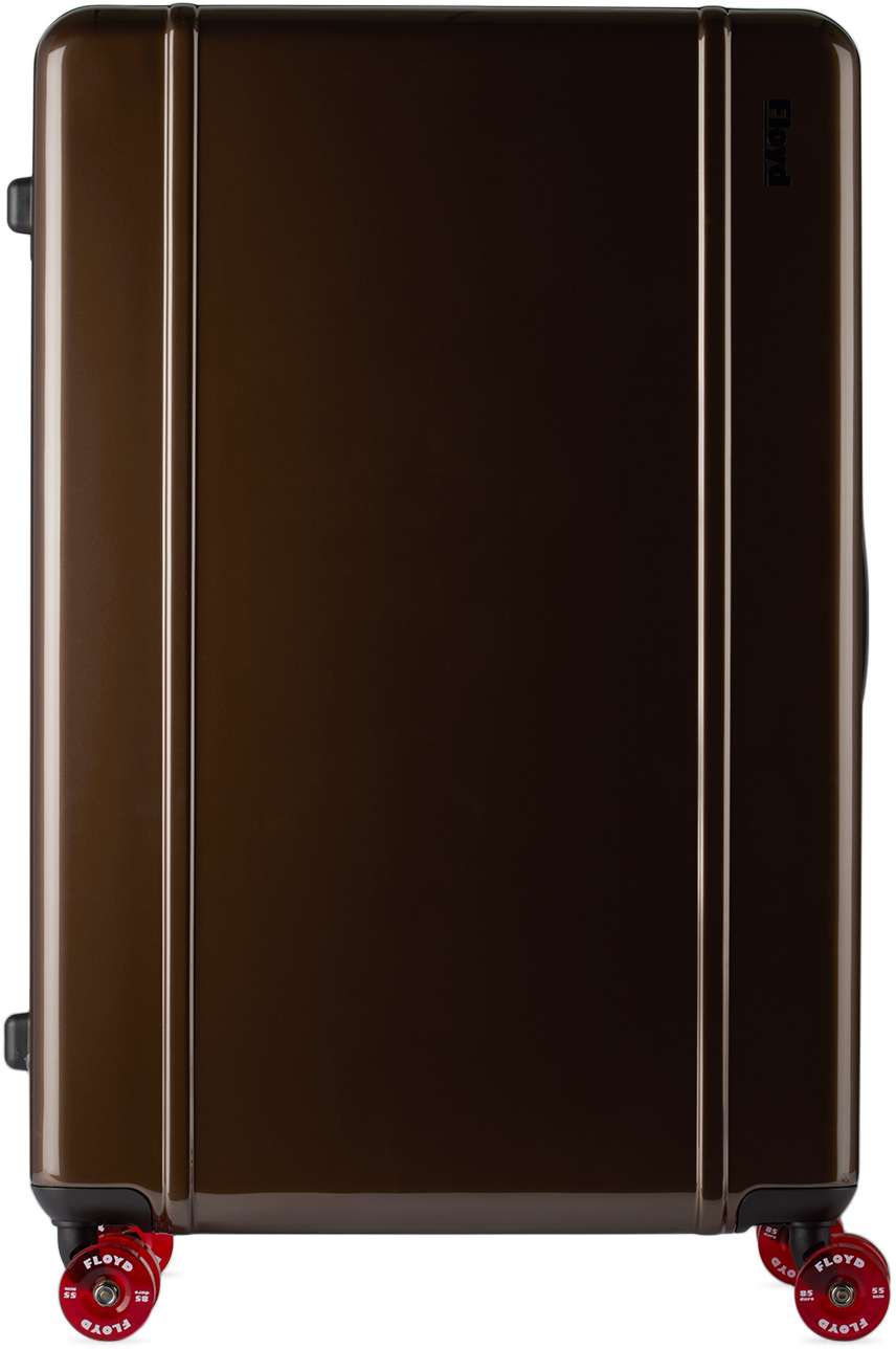 Floyd Brown Trunk Suitcase In Bronco Brown