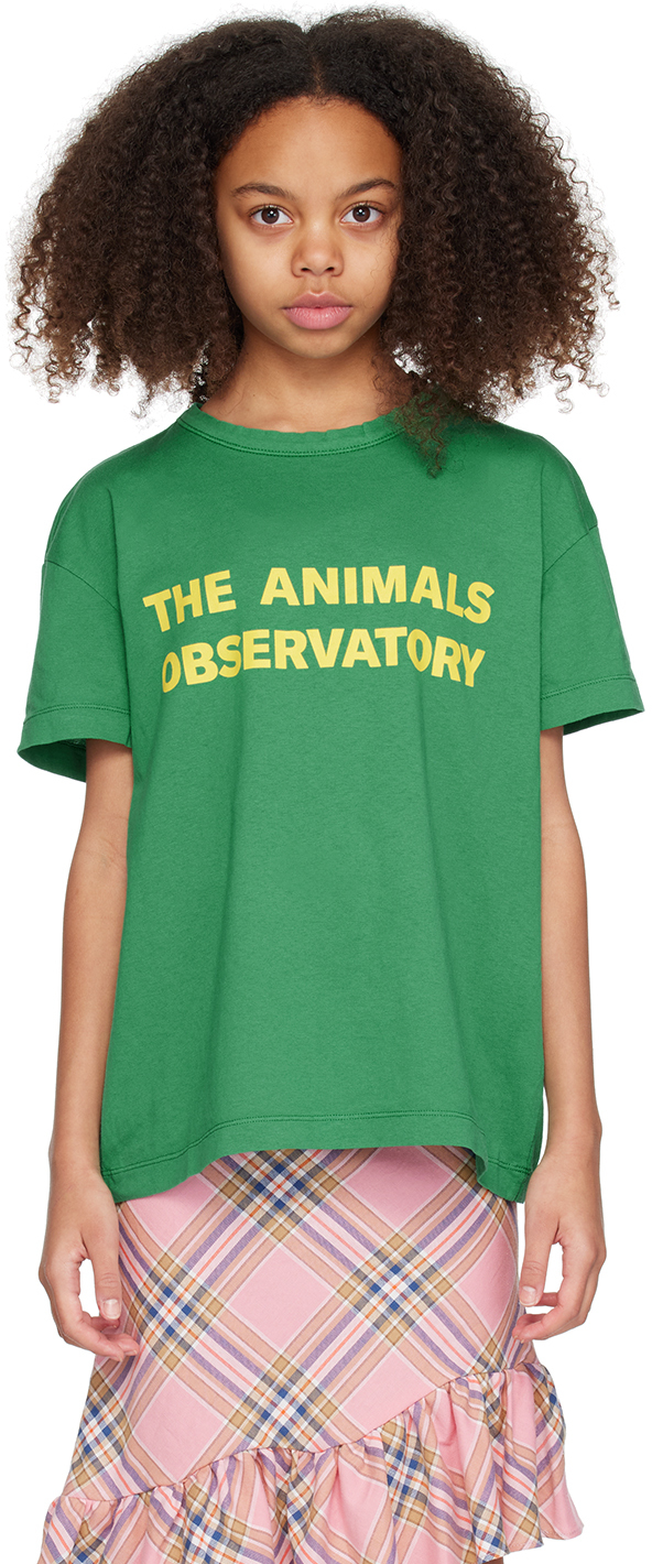 The Animals Observatory Kids Green Orion T-shirt