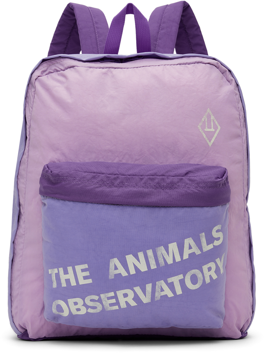 The Animals Observatory Ssense Exclusive Kids Purple Backpack In Purple Pink