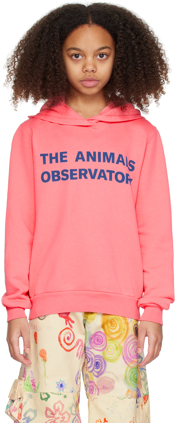 The Animals Observatory Kids Pink Taurus Hoodie