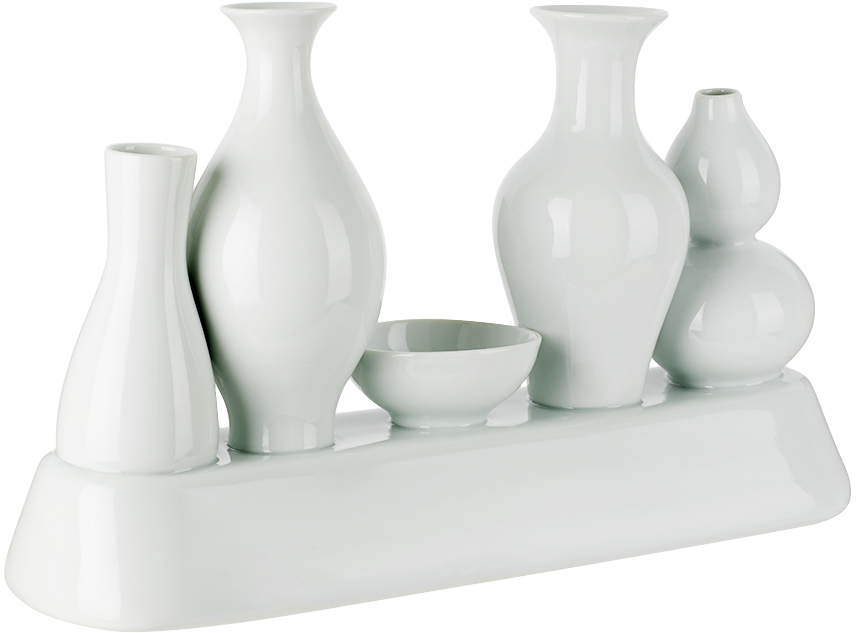 Polspotten Shanghai Ceramic Vase In White
