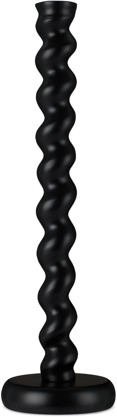 Polspotten Black Twister Xl Candle Holder