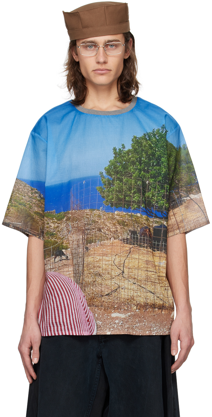 Bless: マルチカラー Holidaygreecefence Tシャツ | SSENSE 日本