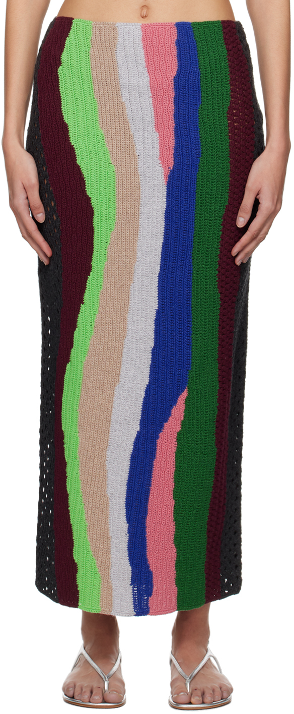 Shop Gabriela Hearst Multicolor Fatima Maxi Skirt In Mtl Multi
