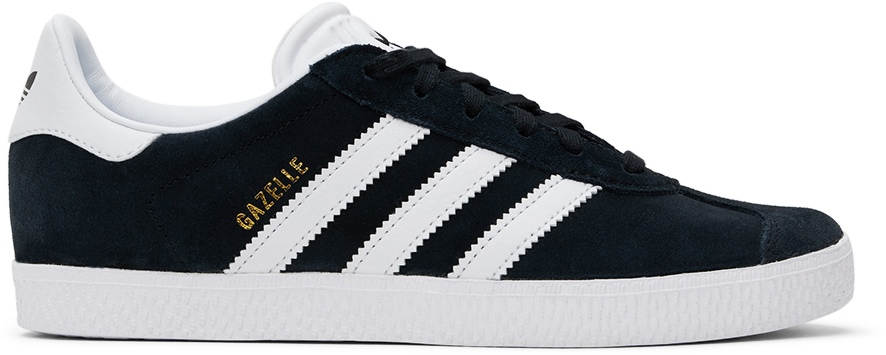 Kids Black White Gazelle Big Kids Sneakers by adidas Kids