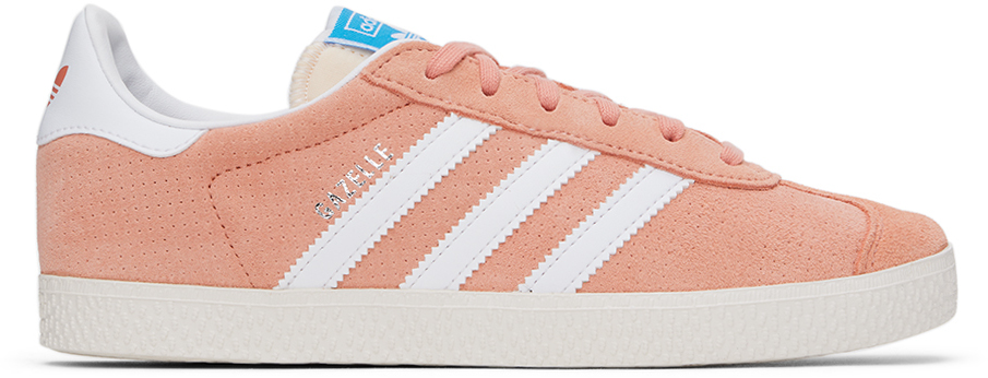 Adidas Originals Kids Pink Gazelle Big Kids Trainers In Clay / White / White