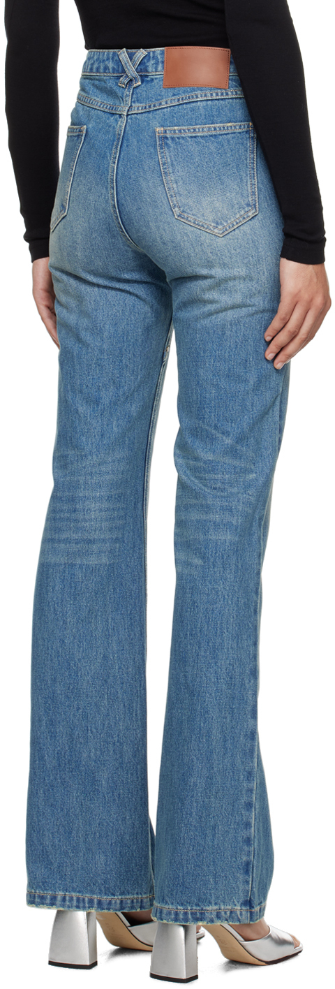 Fax Copy Express Blue Flared Jeans | Smart Closet