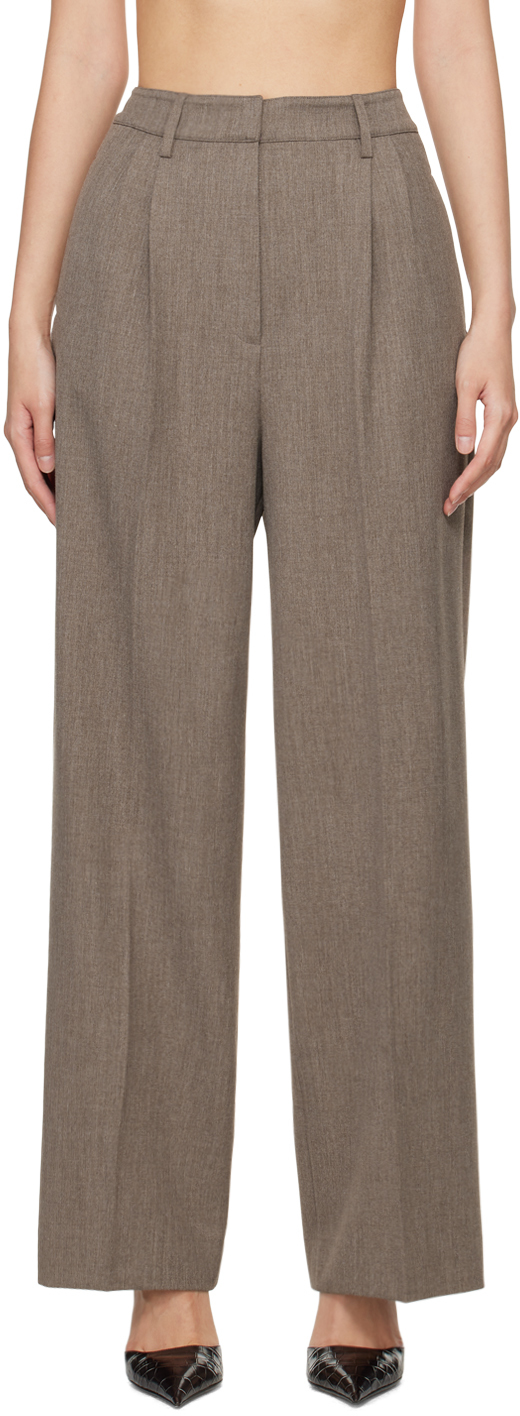 Beaufille Brown Celeste Trousers In Heather Brown