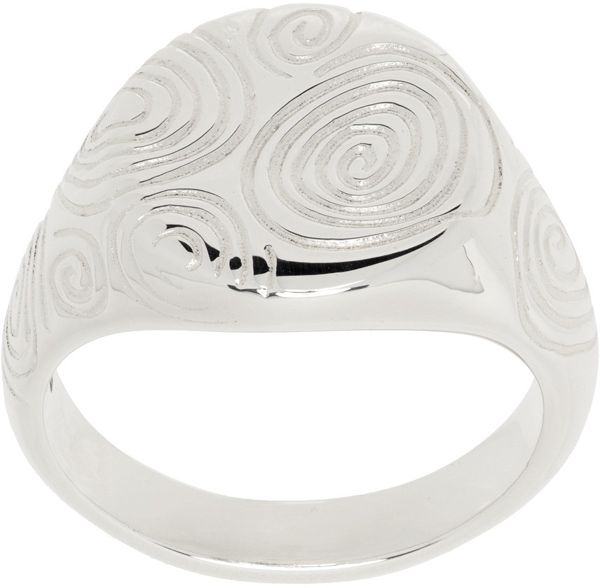 Shop Octi Silver River Signet Ring