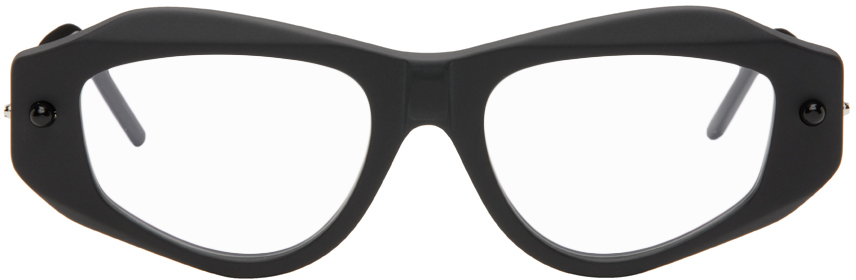 Kuboraum Black & Off-white P15 Glasses In Black Matt