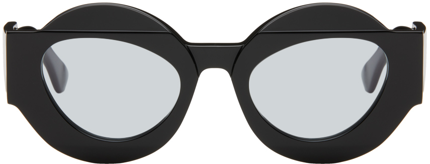 Kuboraum Black X22 Sunglasses In Black Shine