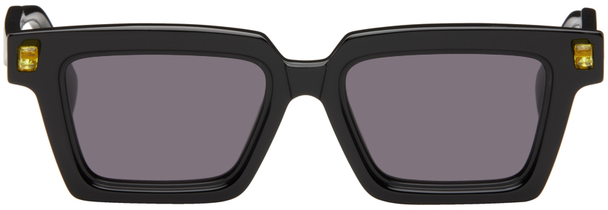 Kuboraum Black Q2 Sunglasses In Black Shine