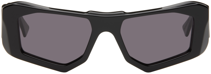 Kuboraum Black F6 Sunglasses In Black Shine