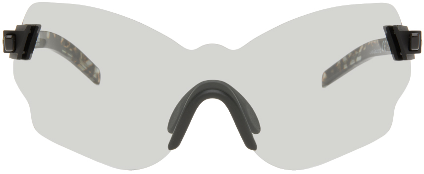 Kuboraum Black & Tortoiseshell E51 Sunglasses In Matt Black