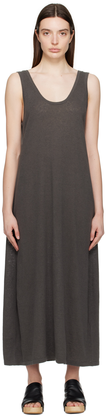 Gray U Tank Maxi Dress by Lauren Manoogian on Sale