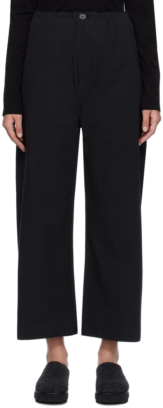 Lauren Manoogian Black Gallery Trousers In B01 Black
