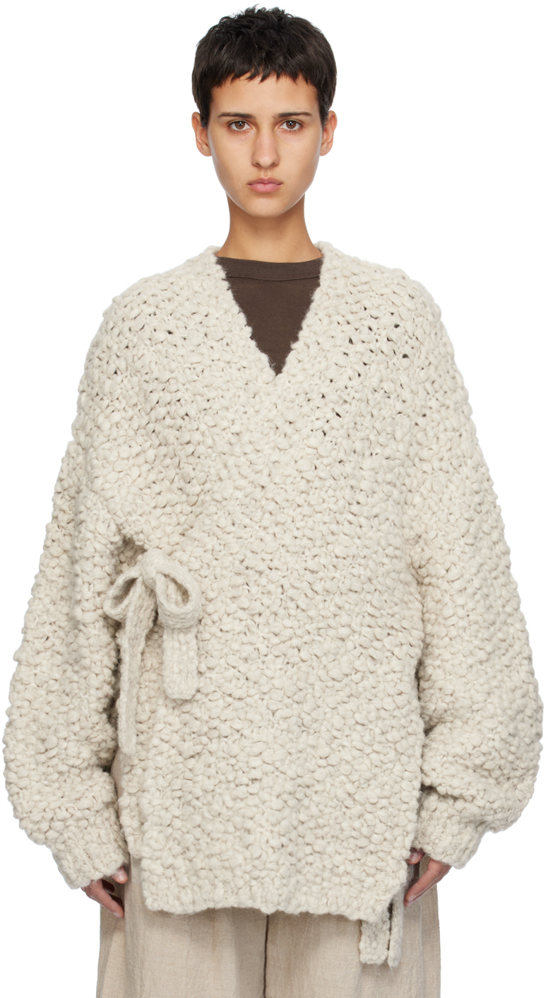 Lauren Manoogian: Beige Matta Cardigan | SSENSE