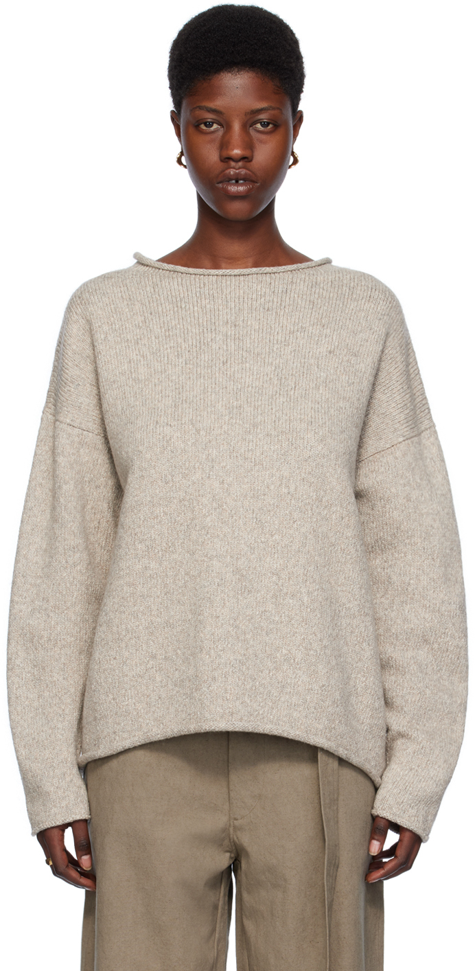 Gray Bateau Sweater