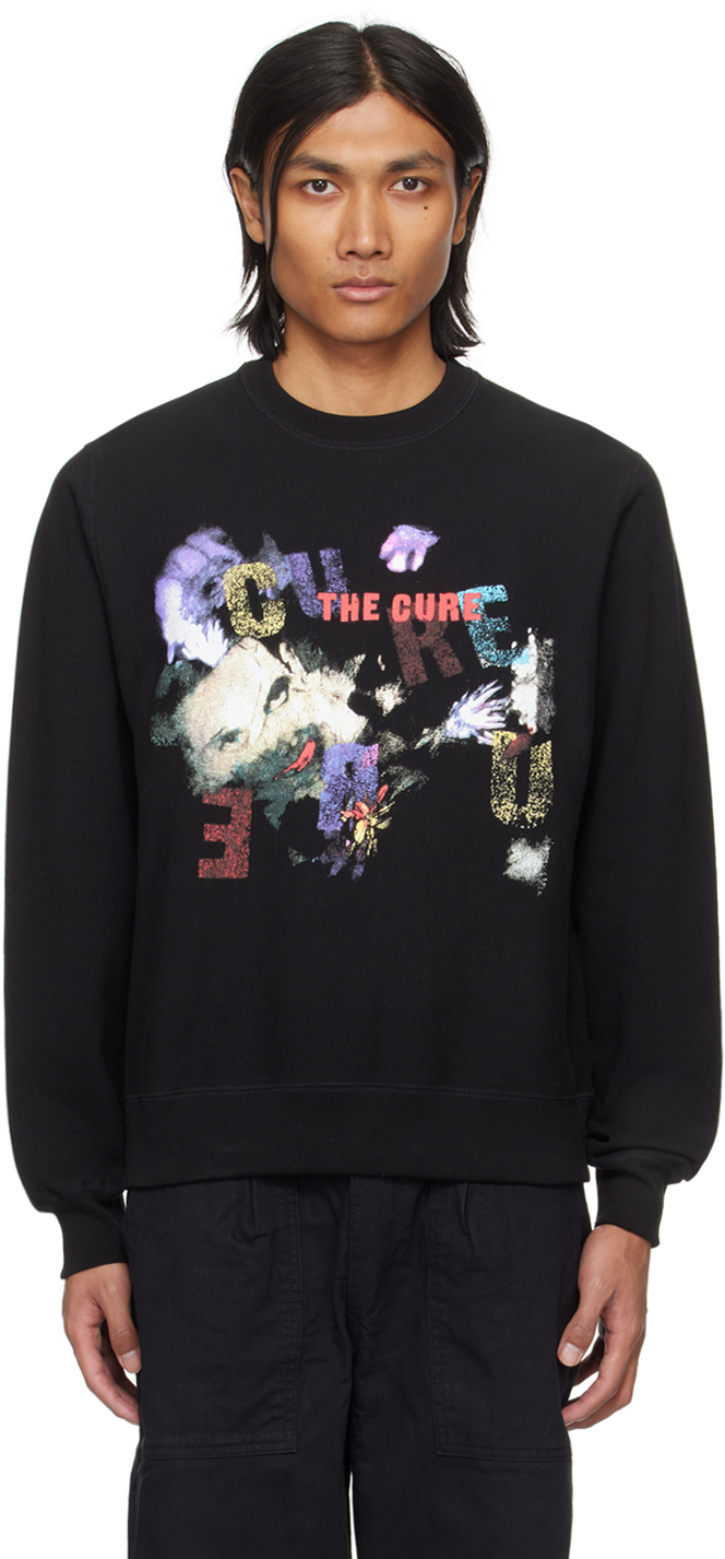 Black The Cure Print Sweatshirt