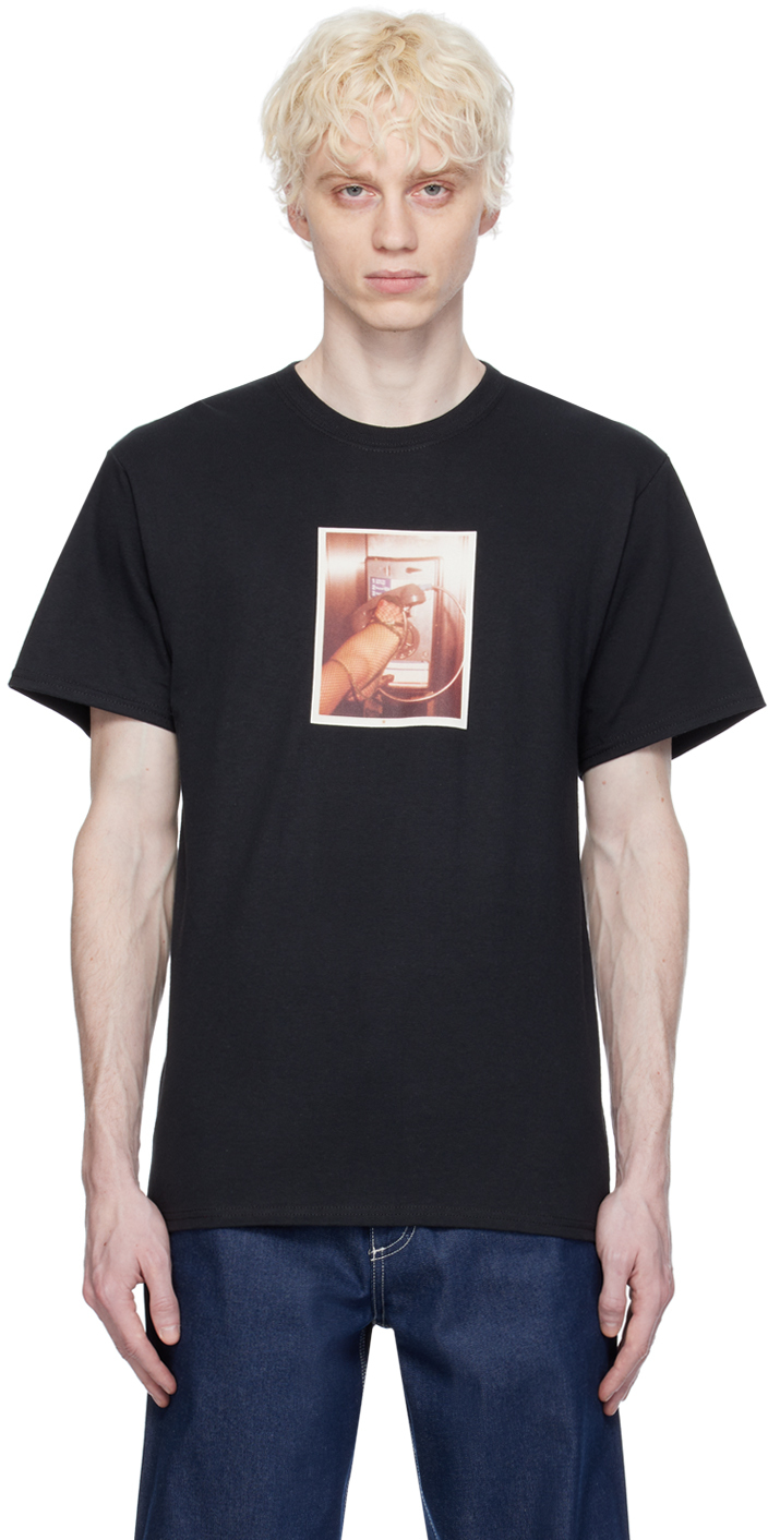 【関税込み】Noah NYC ブラック Phone Photo Tシャツ Black Phone Photo T-Shirt by Noah on Sale