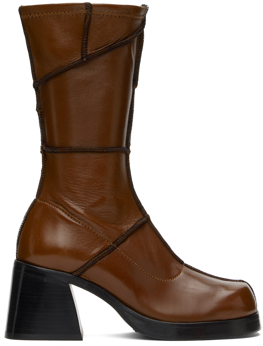 Brown Lois Boots By Miista On Sale