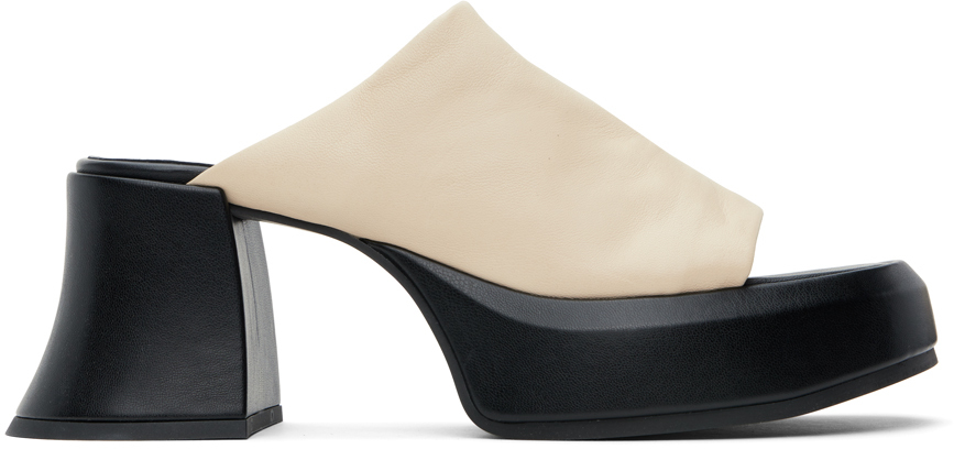 Shop Miista Off-white Jimena Heeled Sandals In Off White