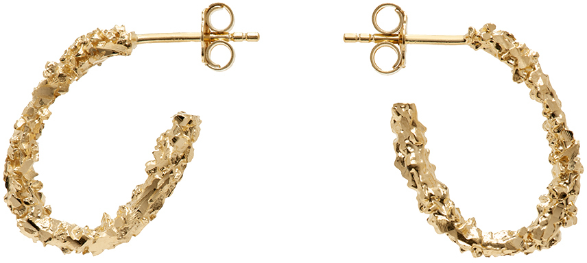 Veneda Carter Gold Vc003 Small Open Hoop Earrings