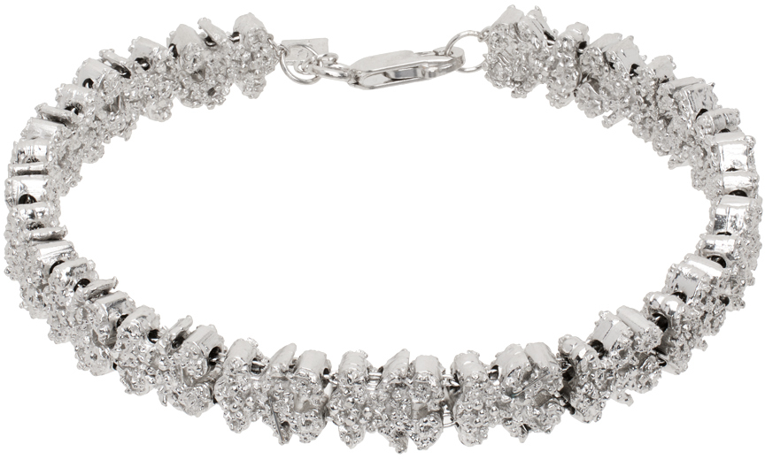 Veneda Carter Ssense Exclusive Silver Bear Chain Bracelet