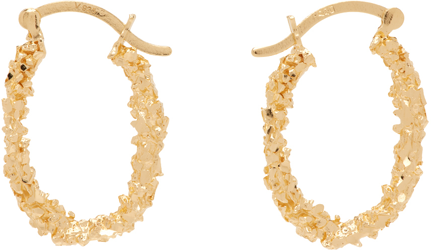 Veneda Carter Gold Vc037 Small Closed Hoop Earrings