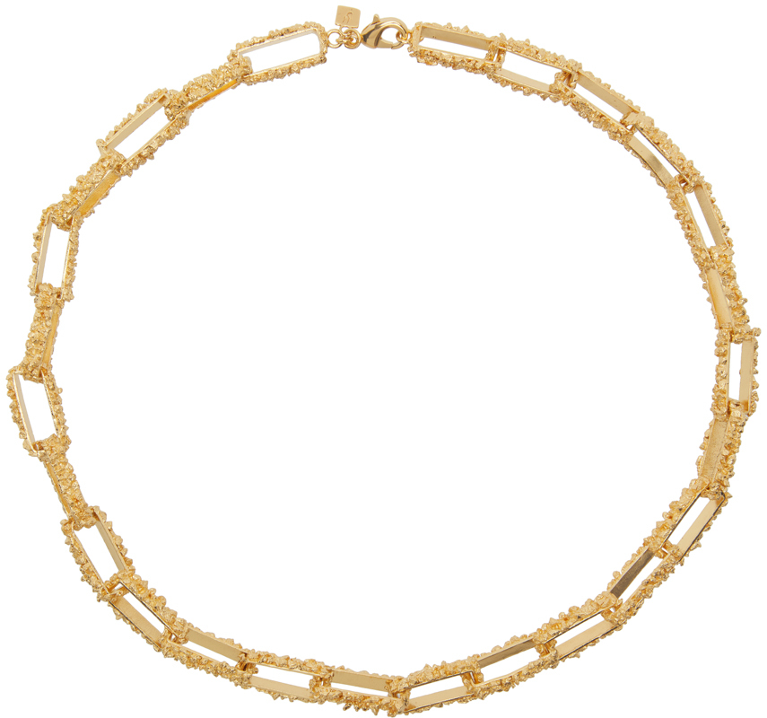 Veneda Carter Gold Vc042 Signature Large Box Chain Necklace