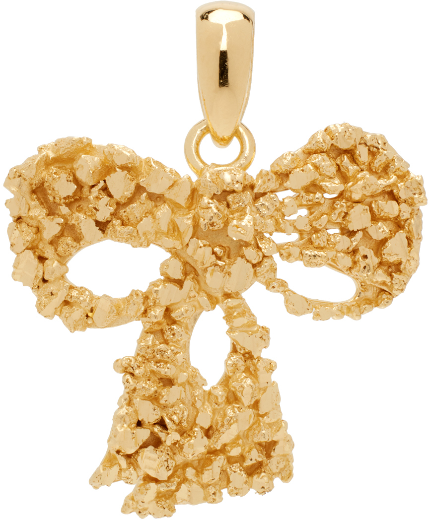 Veneda Carter Gold Vc045 Signature Bow Pendant