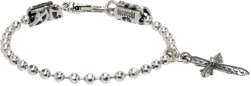SSENSE Exclusive Silver Cross Charm Bracelet