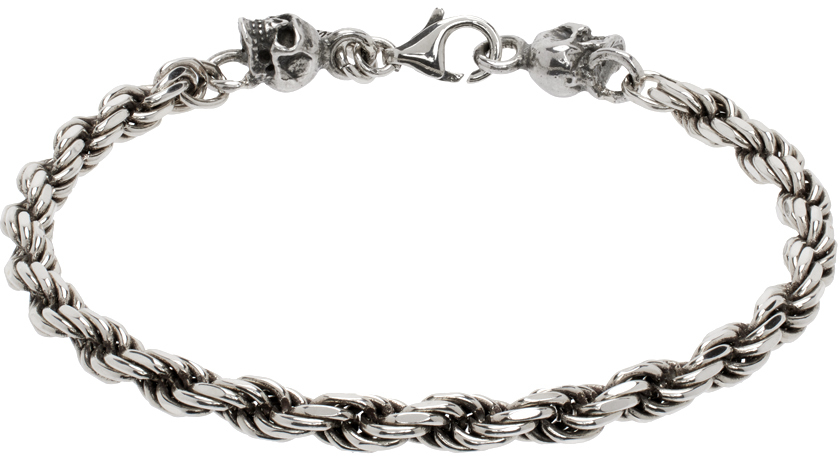 Emanuele Bicocchi Arabesque Sharp chain-link bracelet - Silver