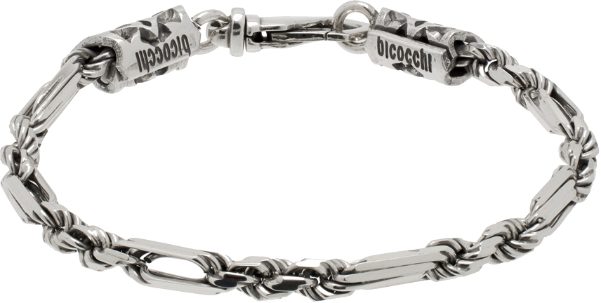 Adjustable Silver Stainless Steel Bracelet For Men - Snake Rope Chain Gift For Dad/Husband/Boyfriend