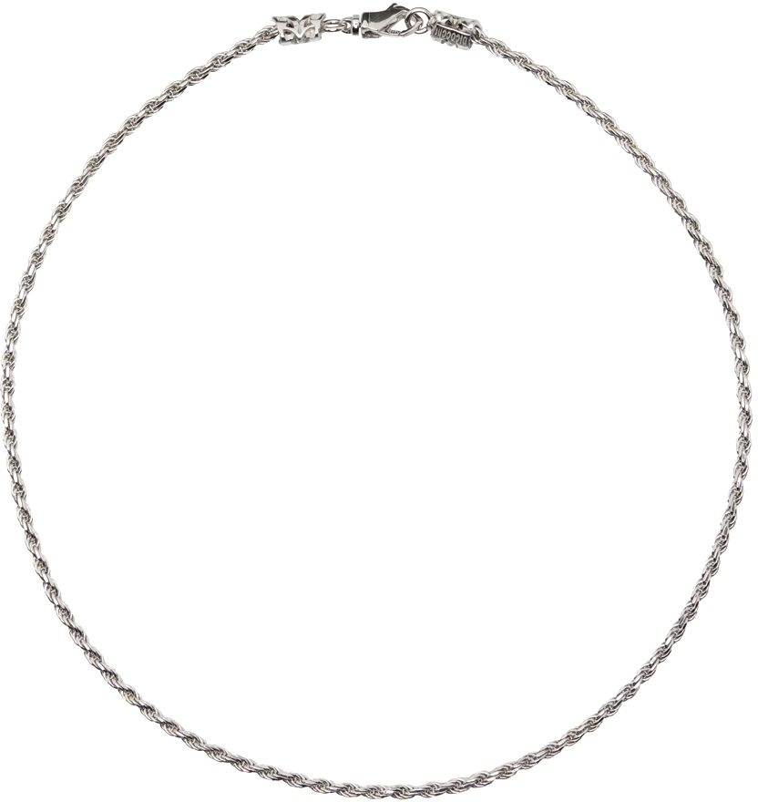 Silver Essential Rope Chain Necklace