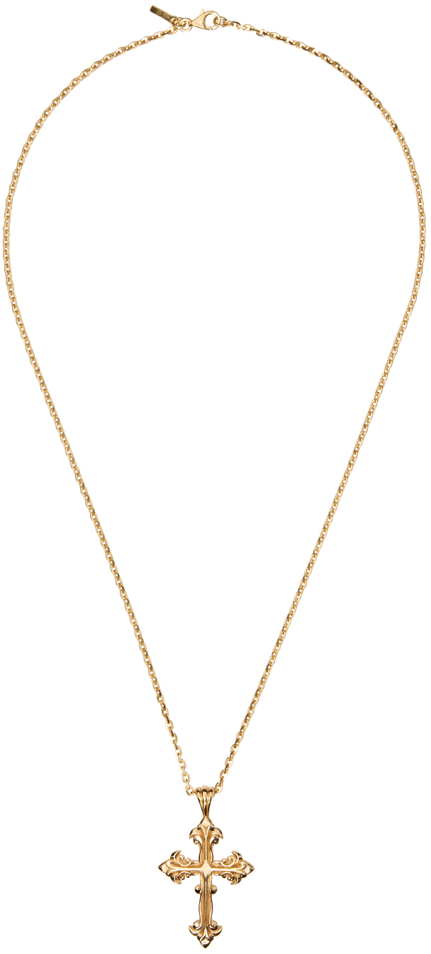 Gold Avelli Cross Necklace