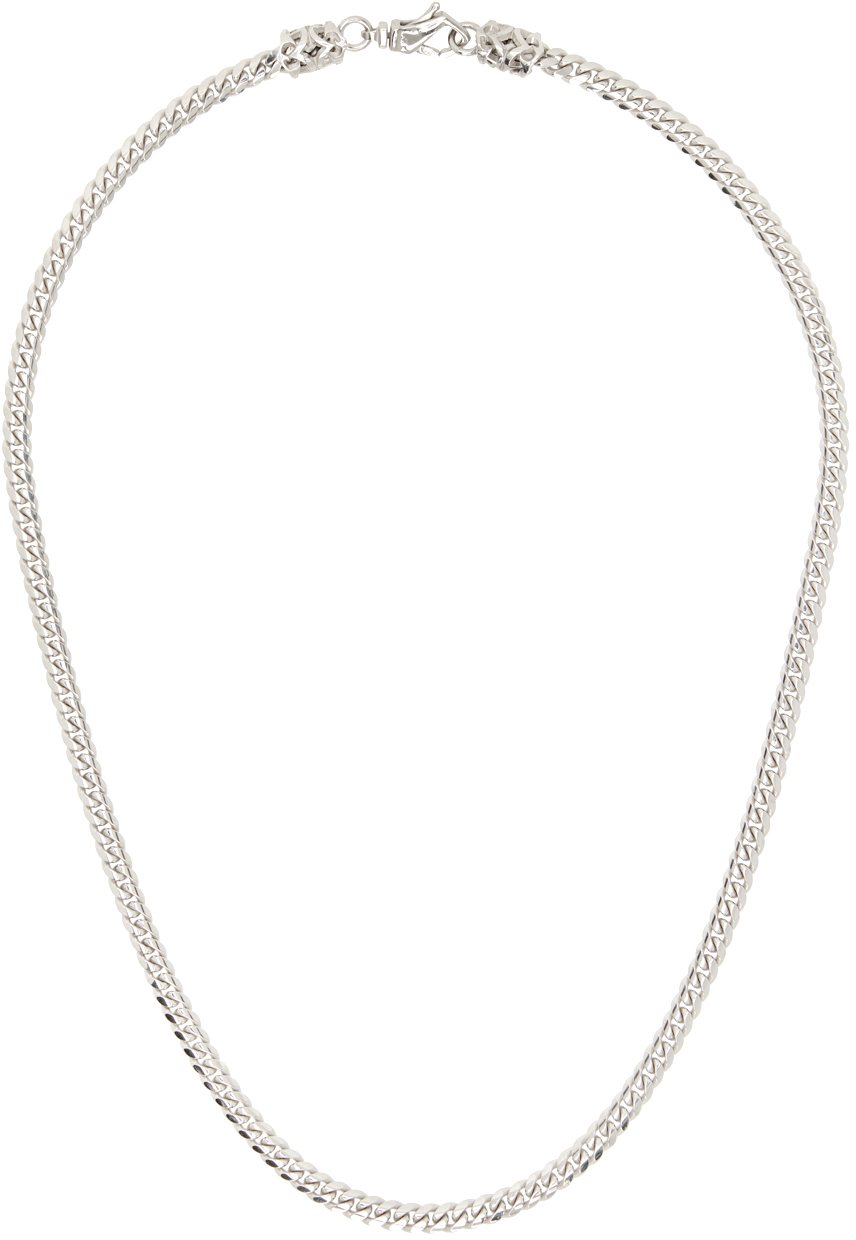 Emanuele Bicocchi Silver Essential Chain Necklace In White