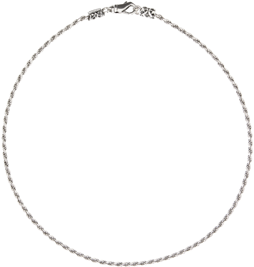 SSENSE Exclusive Silver Knots Necklace