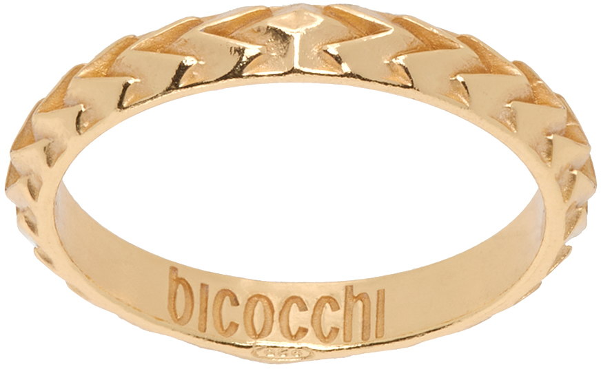 Emanuele Bicocchi Gold Arrow Band Ring