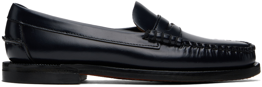 Sebago: Navy Classic Dan Loafers | SSENSE