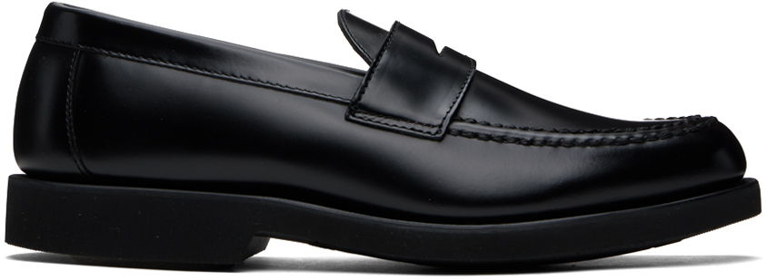 Black Ryan Brushed Polaris Loafers by Sebago on Sale