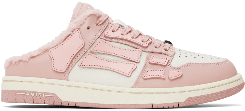 Amiri Pink & Off-white Skel-top Sneakers
