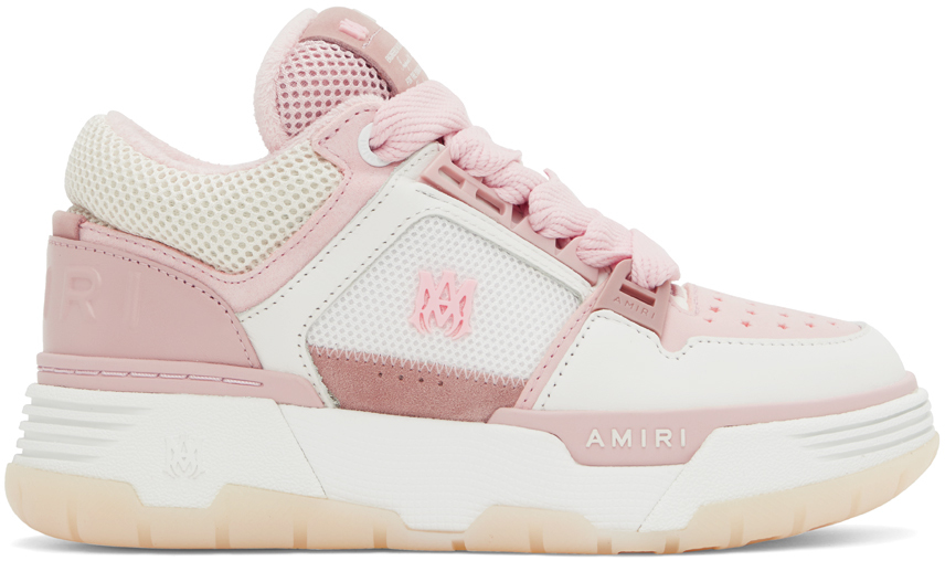 Shop Amiri Pink Ma-1 Sneakers