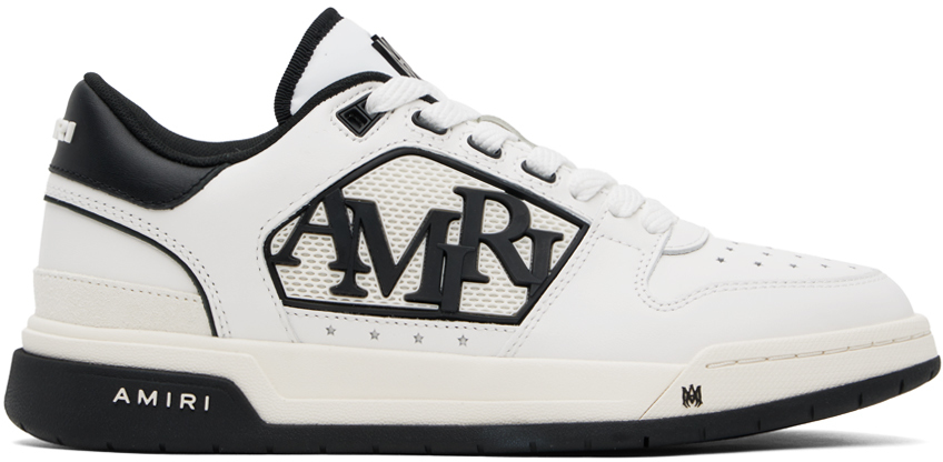 Shop Amiri White & Black Classic Low Sneakers In White Black