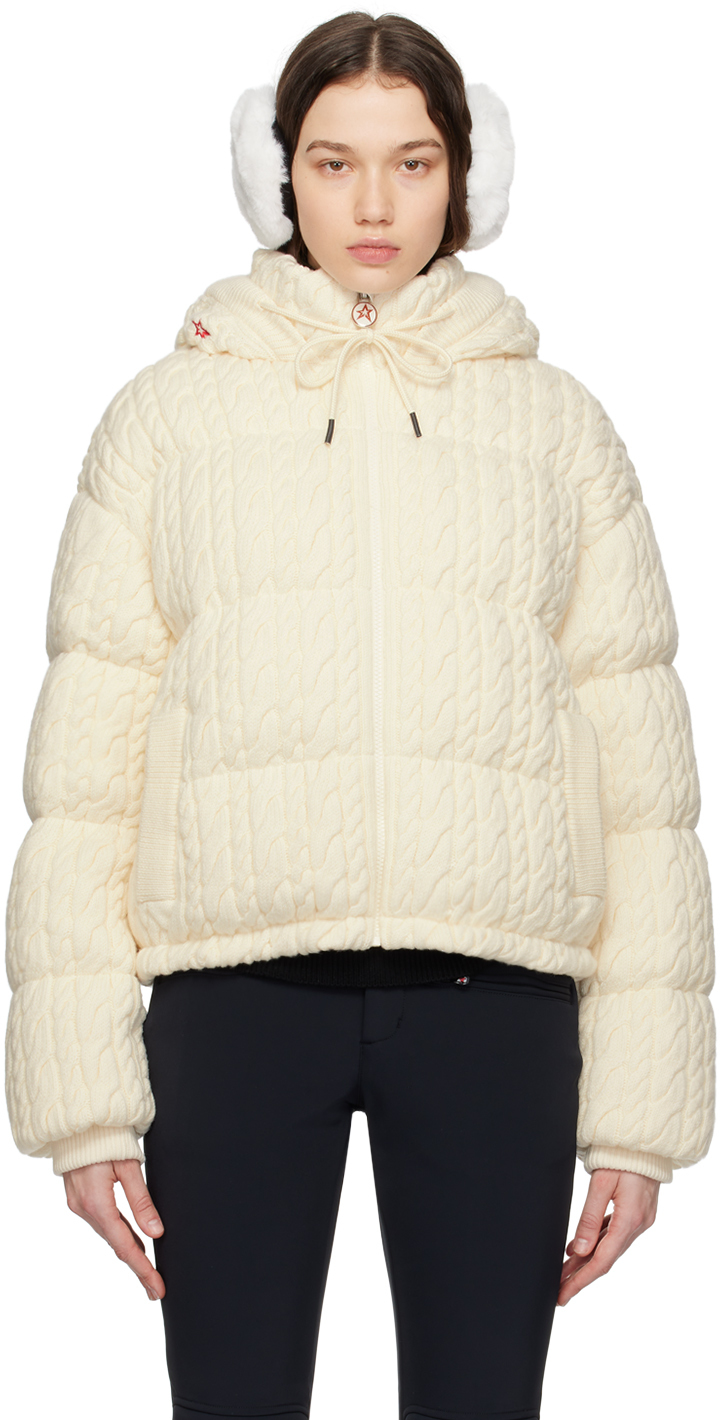 Shop Perfect Moment Off-white Kate Down Jacket In Snow White