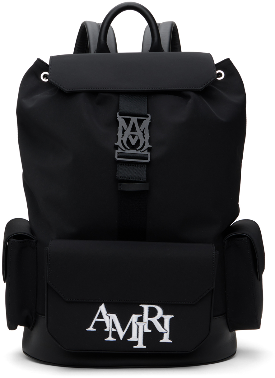 Amiri Black Staggered Backpack